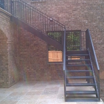 Structural Steel Straight Staircases