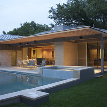 Backyard overhang