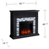 Wrenley Marble Base Electric Fireplace