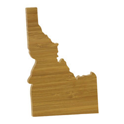 CuttingBoards.net - State Shaped Cutting Boards, Brown Richlite, Idaho - Cutting Boards