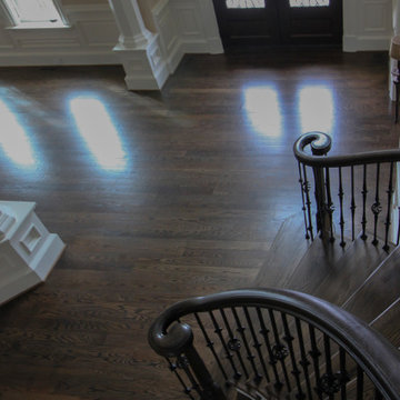 Project #45 | Curved Oak & Wrought Iron Staircase