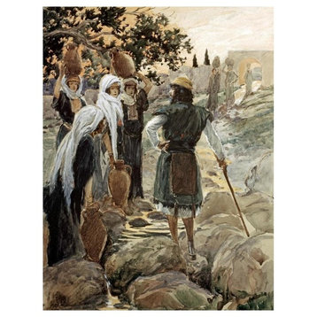 "Saul Questions The Young Maidens" Digital Paper Print by James Tissot, 19"x24"