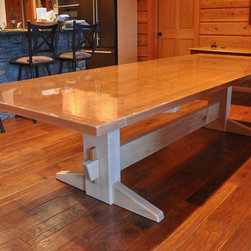 Cherry and Maple Trestle Table - Products