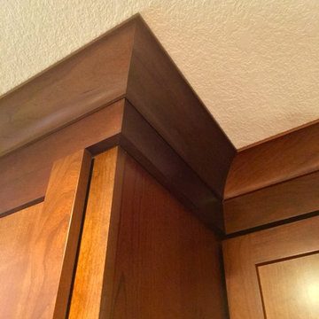 Prominent crown moldings