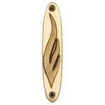 Jefferson Brass - Flame Mezuzah, Polished - Attached to the doorpost of many traditional Jewish homes is the mezuzah. Our piece is heavily cast in solid brass and is a constant reminder of God's presence and mitzvah. Because of the handcrafted workmanship of each piece, you may occasionally be able to discern very small inclusions, imperfections, and even slight size variations. This is to be expected, and we ask that you understand that they are an inherent part of the manufacturing process. Our products, we believe, are the best that can be made today. All products are solid brass. If you receive one that has a slight discoloration, it is not a defect. It has travelled over 8,000 miles from the factory to our warehouse. Use a metal polish, such as Brasso or Wenol, to correct the discoloration. The discoloration is not a defect.