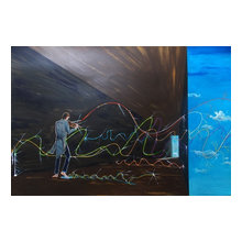 living room contemporary artwork