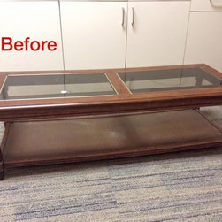From Coffee Table To Bench for $40 - Upholstered Benches