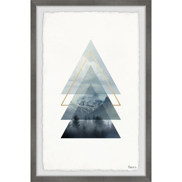 "Triangular Forest" Framed Painting Print, 24"x36"