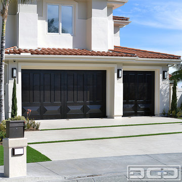 California Custom-Made Garage Doors in a Mediterranean Design