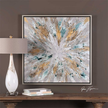 Exploding Star Modern Abstract Art Designed by Grace Feyock