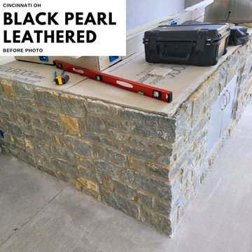 Cincinnati, OH- Black Pearl Leathered Granite