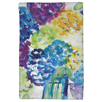 Betsy's Hydrangea Kitchen Towel - Two Sets of Two (4 Total)
