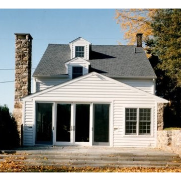 A view of the farmhouse addition