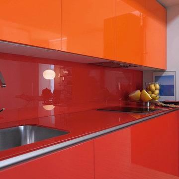 Hidden kitchen for small apartment
