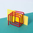 Block Letter Rack, Red