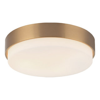 Quoizel Weldin 20 in. Matte Black Gold LED Flush Mount WLN1620MBKG