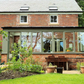 Monopitch lean to conservatory