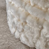 GDF Studio Laraine Furry Glam White Faux Fur 3' Bean Bag