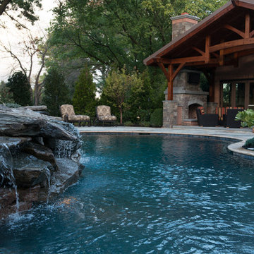 Inground Pool & Spa with Cabana
