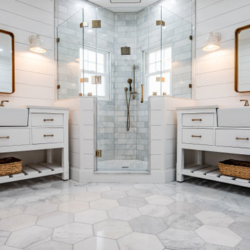 Downingtown Modern Farmhouse Master Bathroom