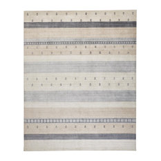 Feizy 6578FBGE Legacy Hand Knotted Beige / Gray Area Rug - 5'-6" X 8'-6"