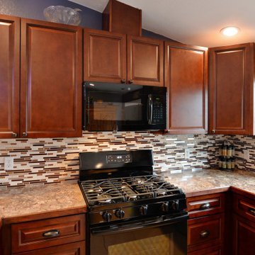 Cherry Raised Panel Kitchen Cabinets
