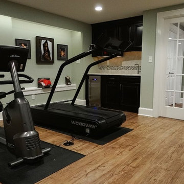 Lower Level Remodel with Wine Cellar in Wauwatosa