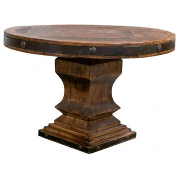 Century Round Reclaimed Dining Table and Chairs
