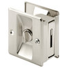 Prime-Line N 7239 Pocket Door Privacy Lock With Pull, Satin Nickel