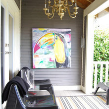Outdoor wall art applications