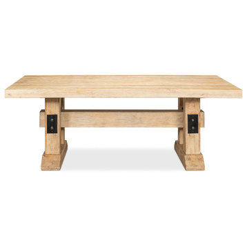 Natural Industrial Farmhouse Dining Table