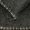 Decorative Black Velvet Twin 53"x18" Bed Runner, Mosaic and Crystal Mosaic Noir