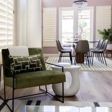 Serene and Airy Dining Room