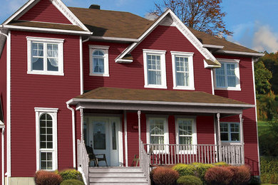 KayCan Vinyl Siding DaVinci Style in Cabot Red