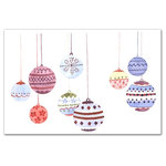 DDCG - Hanging Watercolor Ornaments Canvas Wall Art, 36"x24" - Spread holiday cheer this Christmas season by transforming your home into a festive wonderland with spirited designs. This Hanging Watercolor Ornaments 36x24 Canvas Wall Art makes decorating for the holidays and cultivating your Christmas style easy. With durable construction and finished backing, our Christmas wall art creates the best Christmas decorations because each piece is printed individually on professional grade tightly woven canvas and built ready to hang. The result is a very merry home your holiday guests will love.