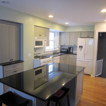 Black, White and Gray Kitchen