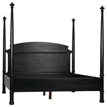 Douglas Bed, Eastern King, Hand Rubbed Black