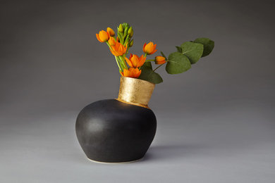 Gilded Speak Vase