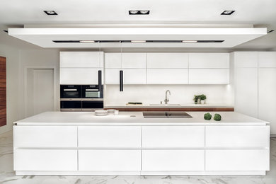 Design ideas for a contemporary kitchen in London.