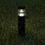 Solar Path Bollard Lights, Set of 8- 15.4" Stake Lighting by Pure Garden, Black