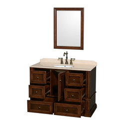Antique Bathroom Vanities in Cherry Finish - Bathroom Vanities And Sink Consoles