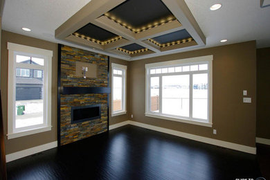Inspiration for a living room remodel in Edmonton