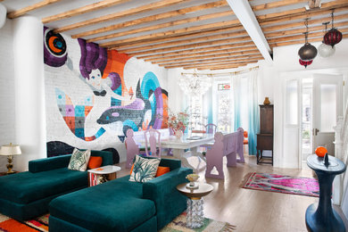 Eclectic dining room photo in New York