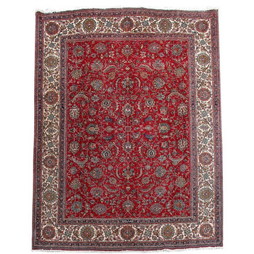 Consigned, Persian Rug, 10'x10', Handmade Wool Tabriz
