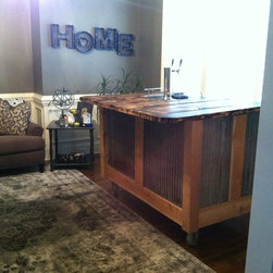 Rustic Kegerator Bar - Game Room And Bar Furniture