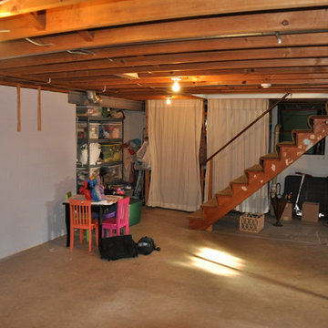 Modern Basement-before