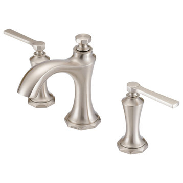 Draper Two Handle Widespread Lavatory Faucet Brushed Nickel