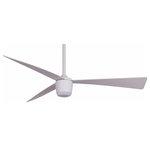 Star Fans - Star 7, DC Motor, LED Light, Remote Control Ceiling Fan, White - A modern 52” three blade fan with new technology. DC motor, Led light- strong (4000k) and remote control. The Star 7 provides a lot of air with only 68 watts. It is available in three finishes: White, space grey and oil rubbed bronze. The fan includes a light kit in the box and can also be installed with out it.