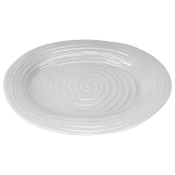 Portmeirion Sophie Conran Grey Medium Oval Platter - Grey