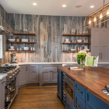 Blue cabinets